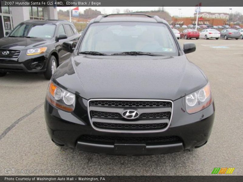 Ebony Black / Beige 2007 Hyundai Santa Fe GLS 4WD