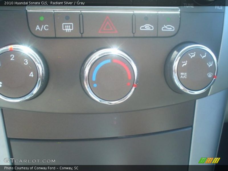Radiant Silver / Gray 2010 Hyundai Sonata GLS