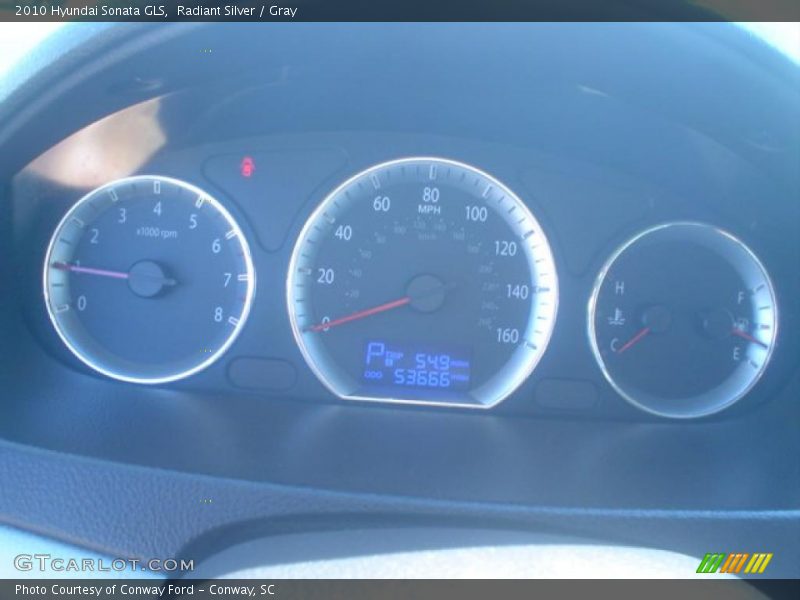 Radiant Silver / Gray 2010 Hyundai Sonata GLS