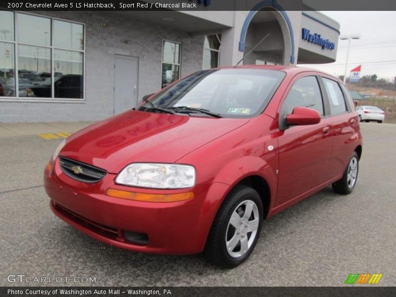 Sport Red / Charcoal Black 2007 Chevrolet Aveo 5 LS Hatchback