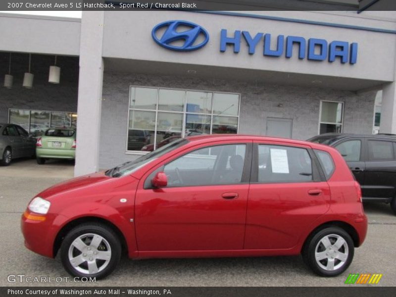 Sport Red / Charcoal Black 2007 Chevrolet Aveo 5 LS Hatchback