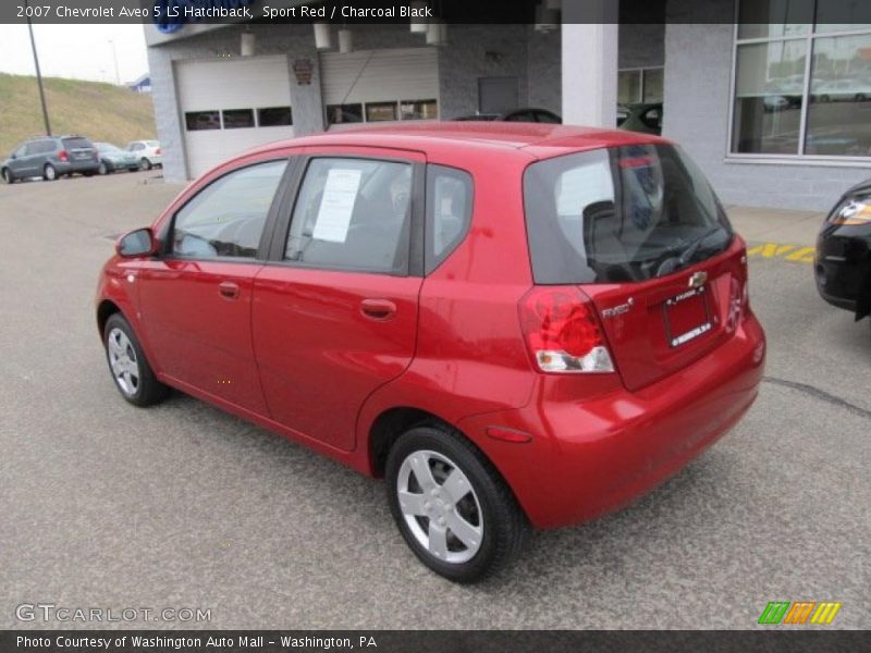 Sport Red / Charcoal Black 2007 Chevrolet Aveo 5 LS Hatchback