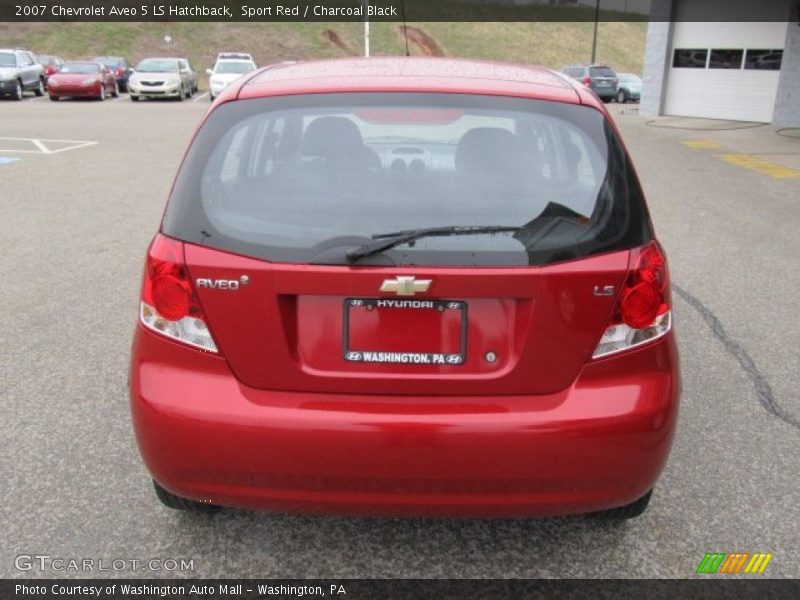 Sport Red / Charcoal Black 2007 Chevrolet Aveo 5 LS Hatchback