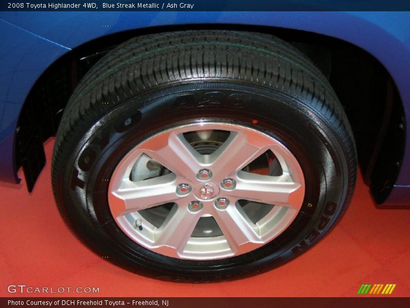 Blue Streak Metallic / Ash Gray 2008 Toyota Highlander 4WD
