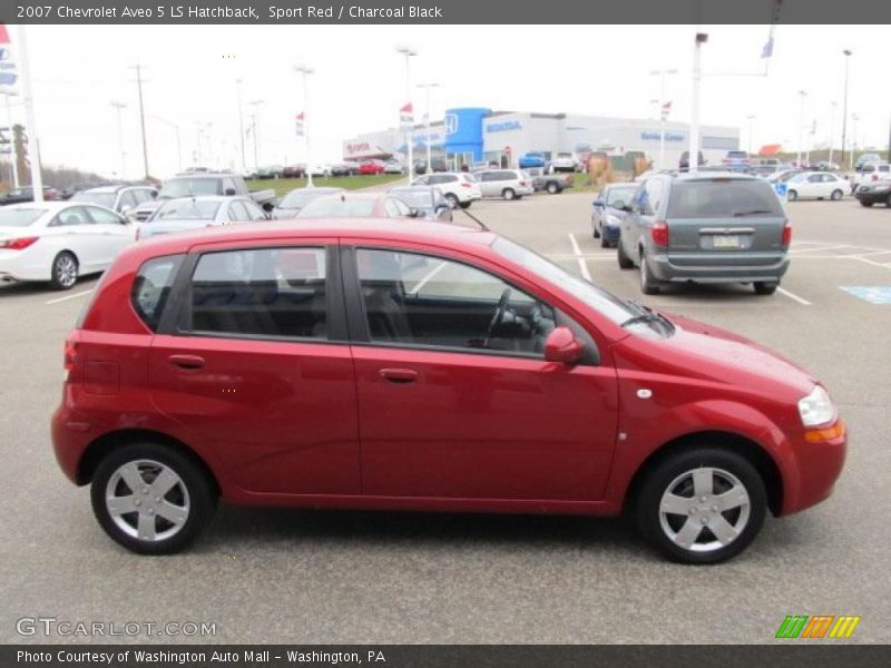 Sport Red / Charcoal Black 2007 Chevrolet Aveo 5 LS Hatchback