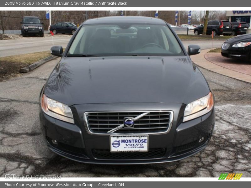 Titanium Gray Metallic / Anthracite Black 2008 Volvo S80 T6 AWD