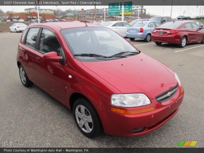Sport Red / Charcoal Black 2007 Chevrolet Aveo 5 LS Hatchback