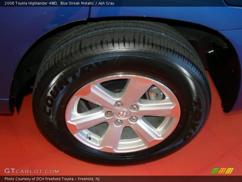 Blue Streak Metallic / Ash Gray 2008 Toyota Highlander 4WD