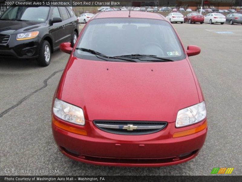 Sport Red / Charcoal Black 2007 Chevrolet Aveo 5 LS Hatchback