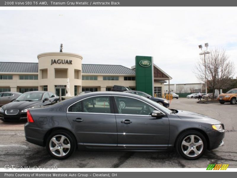 Titanium Gray Metallic / Anthracite Black 2008 Volvo S80 T6 AWD