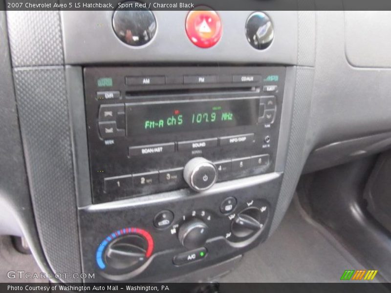 Sport Red / Charcoal Black 2007 Chevrolet Aveo 5 LS Hatchback