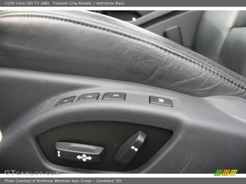 Titanium Gray Metallic / Anthracite Black 2008 Volvo S80 T6 AWD