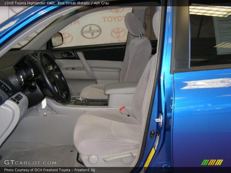 Blue Streak Metallic / Ash Gray 2008 Toyota Highlander 4WD