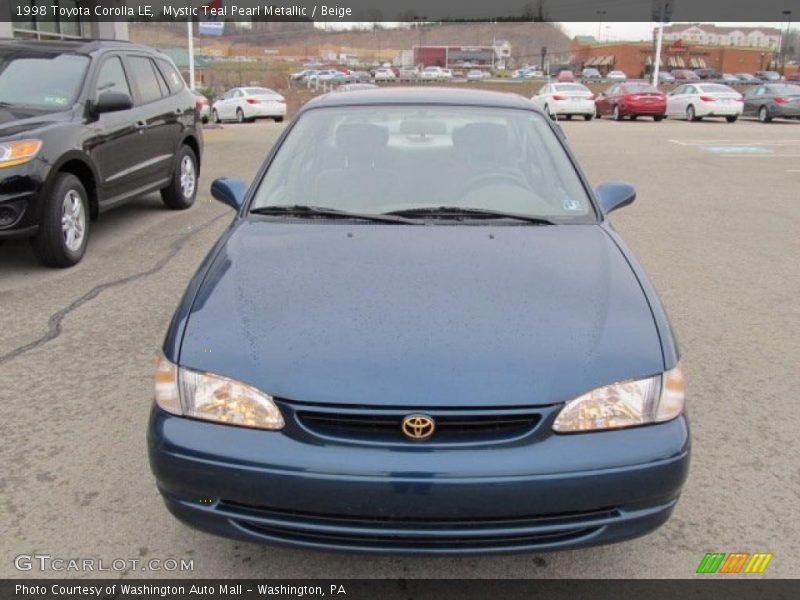 Mystic Teal Pearl Metallic / Beige 1998 Toyota Corolla LE
