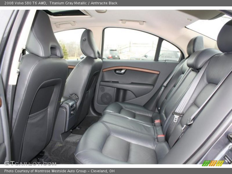 Titanium Gray Metallic / Anthracite Black 2008 Volvo S80 T6 AWD