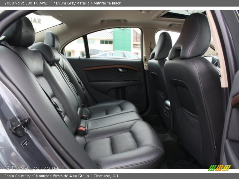 Titanium Gray Metallic / Anthracite Black 2008 Volvo S80 T6 AWD