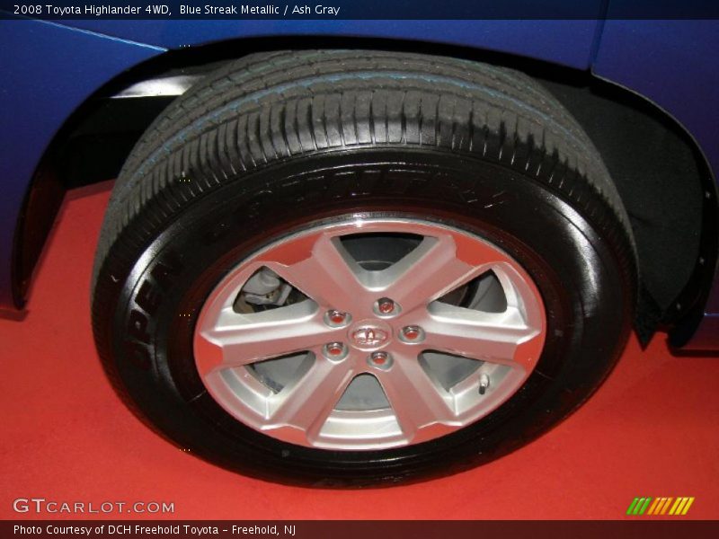 Blue Streak Metallic / Ash Gray 2008 Toyota Highlander 4WD