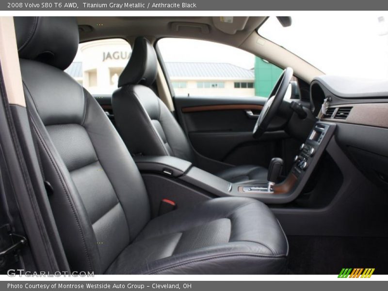 Titanium Gray Metallic / Anthracite Black 2008 Volvo S80 T6 AWD