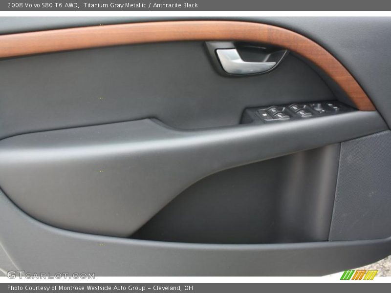 Titanium Gray Metallic / Anthracite Black 2008 Volvo S80 T6 AWD