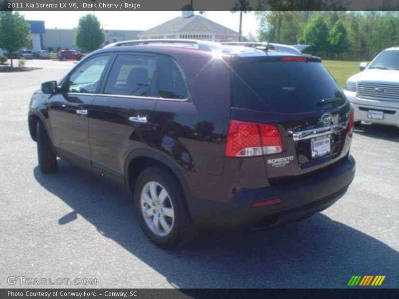 Dark Cherry / Beige 2011 Kia Sorento LX V6