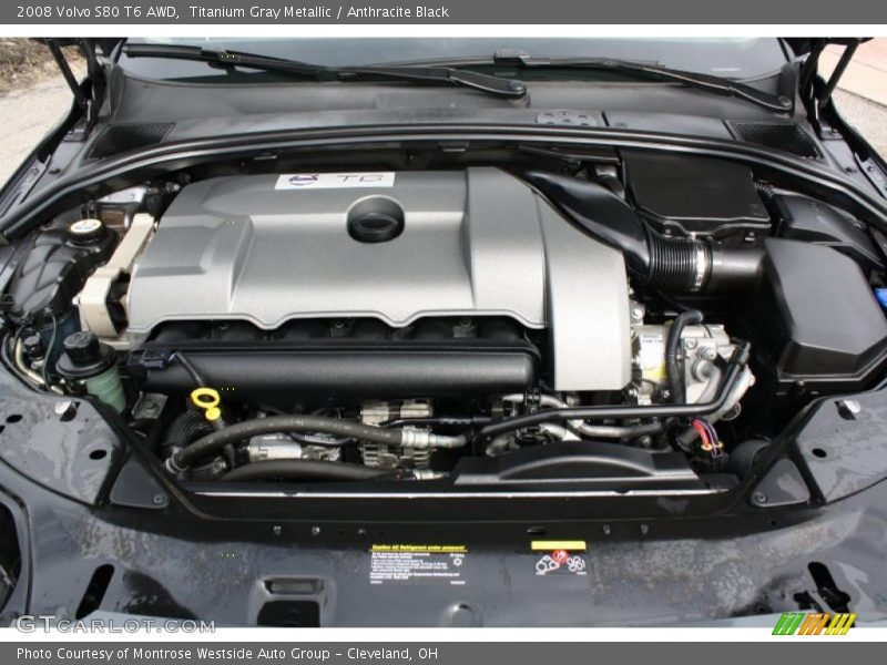 Titanium Gray Metallic / Anthracite Black 2008 Volvo S80 T6 AWD