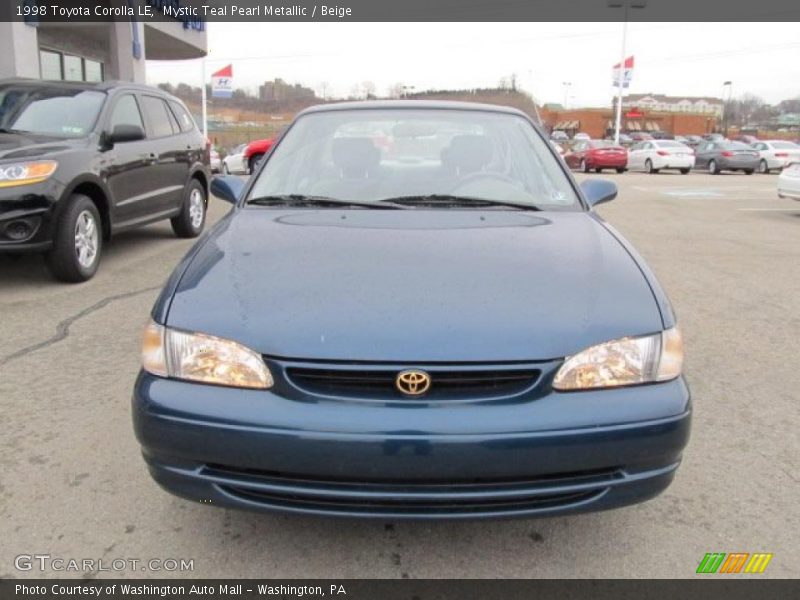 Mystic Teal Pearl Metallic / Beige 1998 Toyota Corolla LE