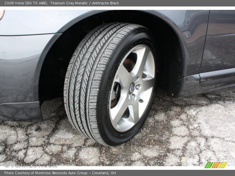 Titanium Gray Metallic / Anthracite Black 2008 Volvo S80 T6 AWD