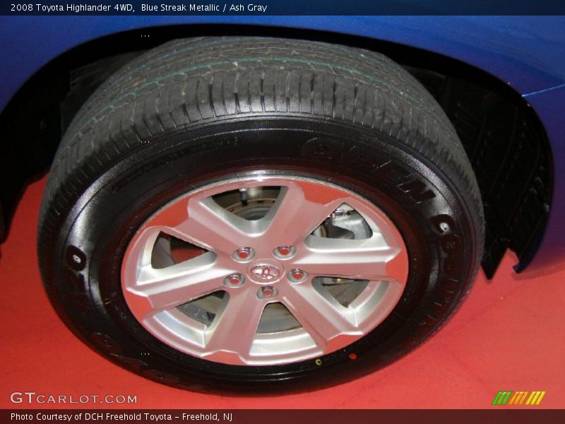 Blue Streak Metallic / Ash Gray 2008 Toyota Highlander 4WD