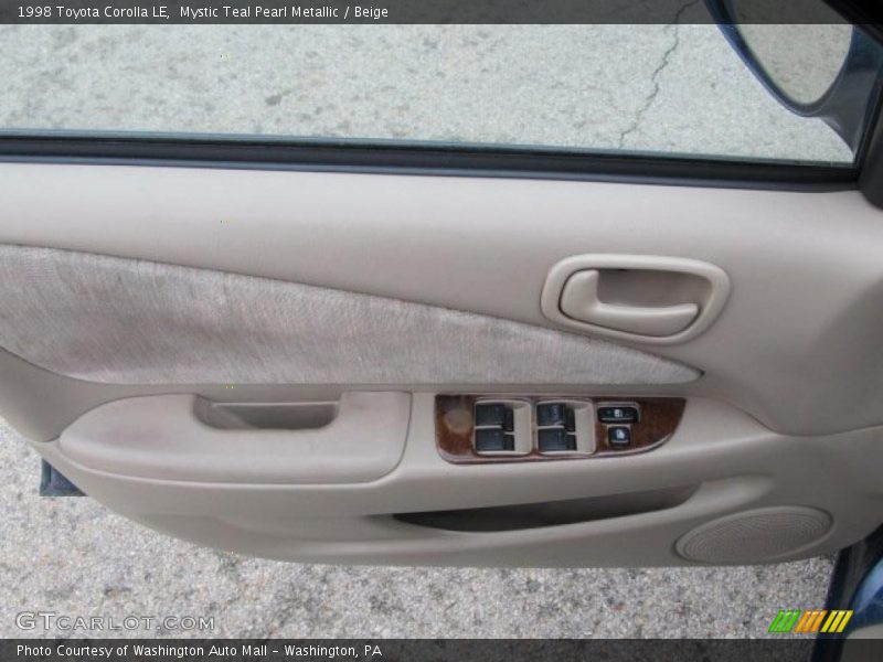 Mystic Teal Pearl Metallic / Beige 1998 Toyota Corolla LE