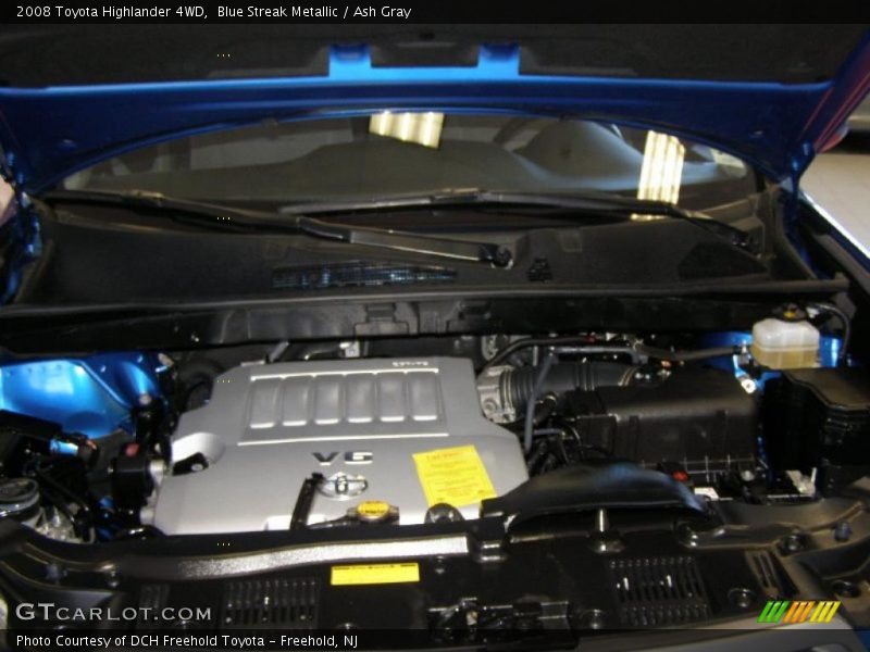 Blue Streak Metallic / Ash Gray 2008 Toyota Highlander 4WD