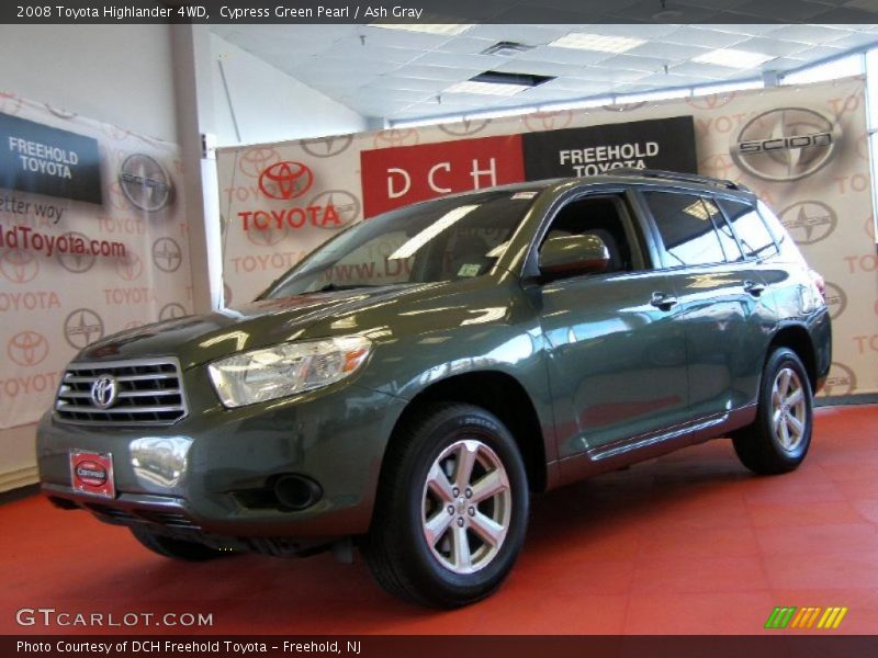 Cypress Green Pearl / Ash Gray 2008 Toyota Highlander 4WD