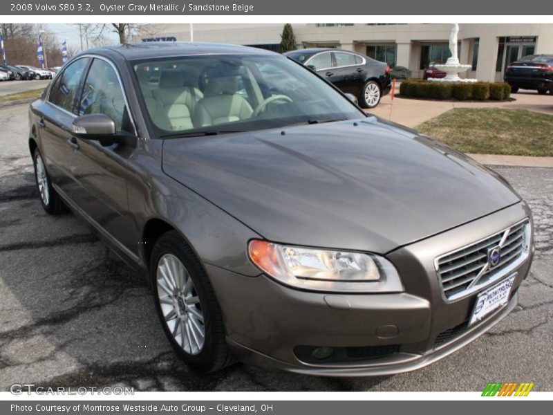 Oyster Gray Metallic / Sandstone Beige 2008 Volvo S80 3.2