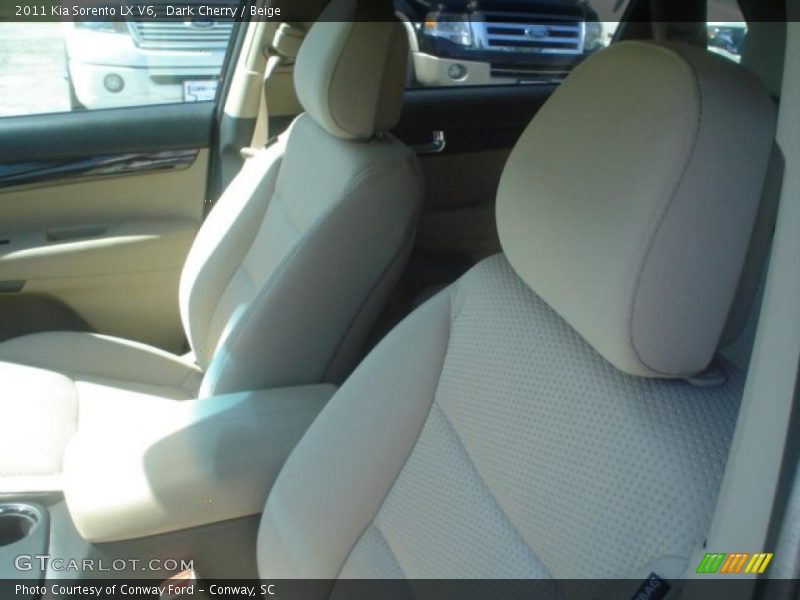 Dark Cherry / Beige 2011 Kia Sorento LX V6