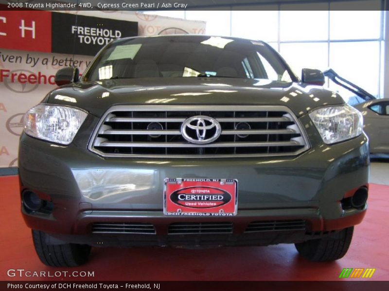 Cypress Green Pearl / Ash Gray 2008 Toyota Highlander 4WD