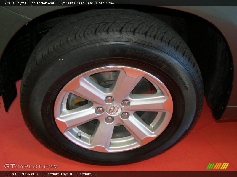 Cypress Green Pearl / Ash Gray 2008 Toyota Highlander 4WD