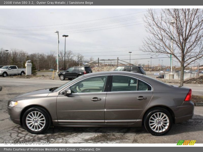 Oyster Gray Metallic / Sandstone Beige 2008 Volvo S80 3.2