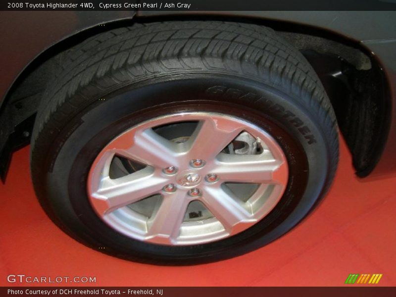 Cypress Green Pearl / Ash Gray 2008 Toyota Highlander 4WD