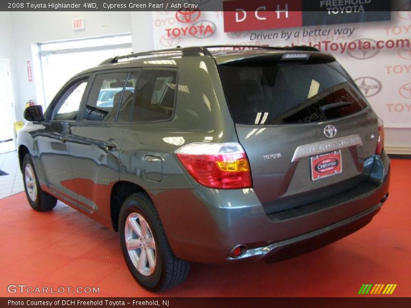 Cypress Green Pearl / Ash Gray 2008 Toyota Highlander 4WD