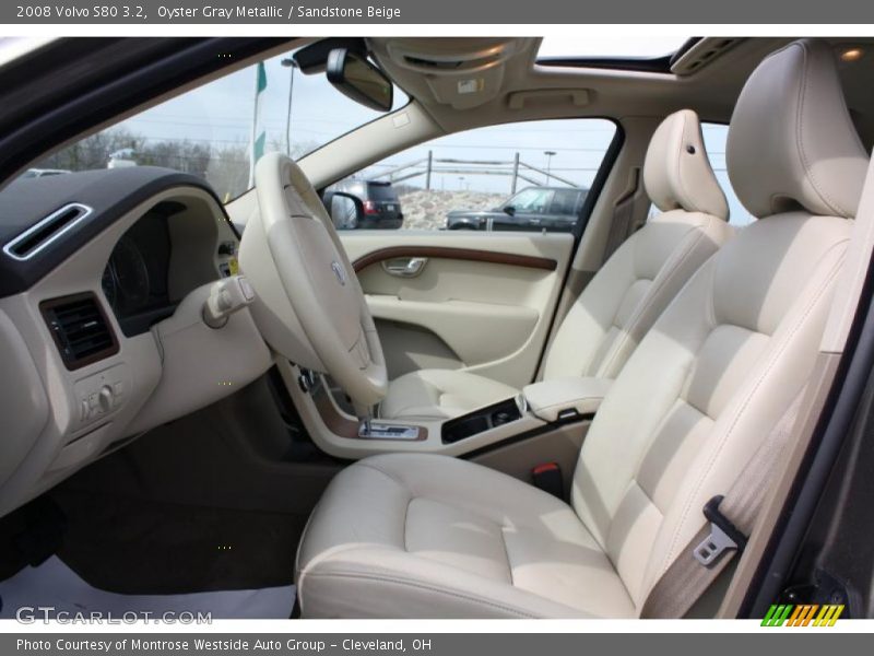 Oyster Gray Metallic / Sandstone Beige 2008 Volvo S80 3.2