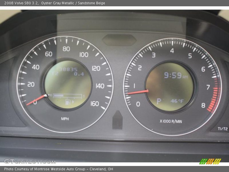 Oyster Gray Metallic / Sandstone Beige 2008 Volvo S80 3.2