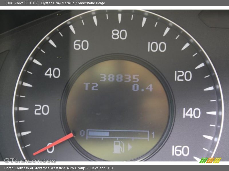 Oyster Gray Metallic / Sandstone Beige 2008 Volvo S80 3.2