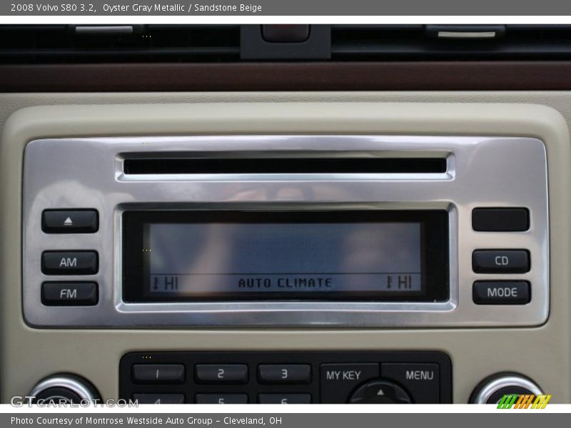 Oyster Gray Metallic / Sandstone Beige 2008 Volvo S80 3.2