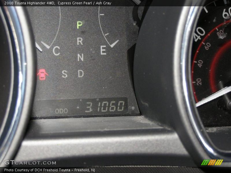 Cypress Green Pearl / Ash Gray 2008 Toyota Highlander 4WD
