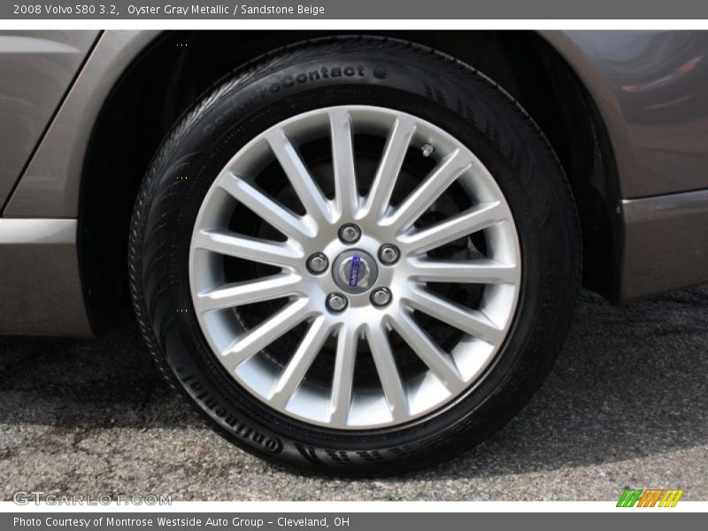 Oyster Gray Metallic / Sandstone Beige 2008 Volvo S80 3.2