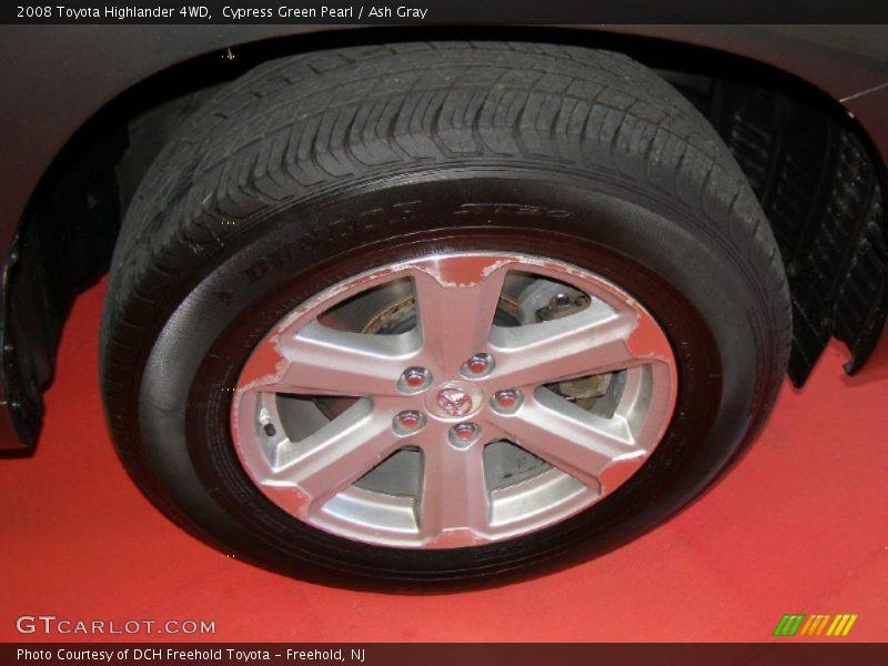 Cypress Green Pearl / Ash Gray 2008 Toyota Highlander 4WD