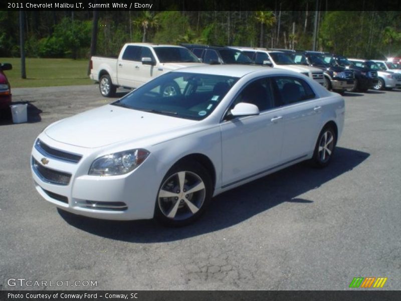 Summit White / Ebony 2011 Chevrolet Malibu LT