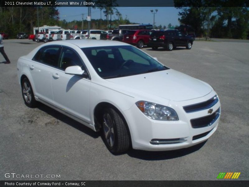 Summit White / Ebony 2011 Chevrolet Malibu LT