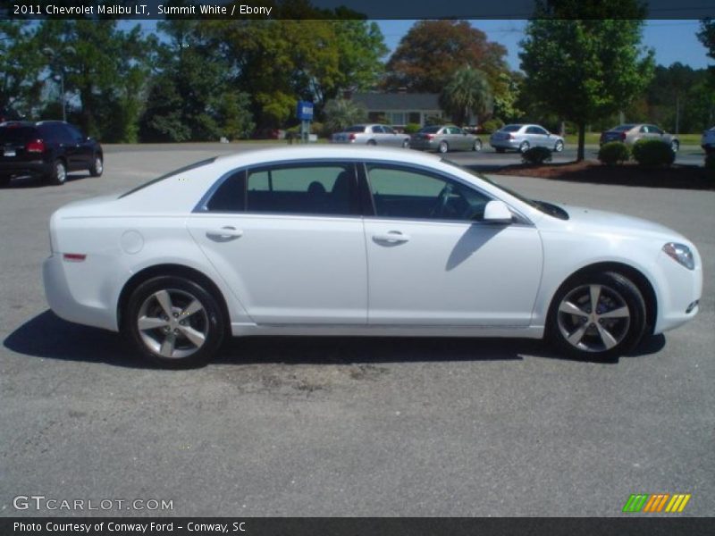 Summit White / Ebony 2011 Chevrolet Malibu LT