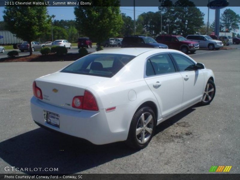 Summit White / Ebony 2011 Chevrolet Malibu LT
