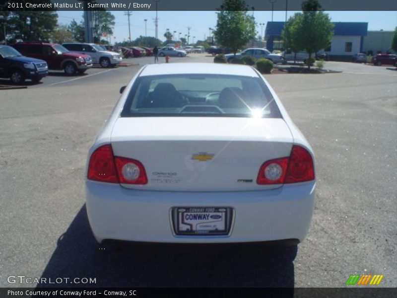 Summit White / Ebony 2011 Chevrolet Malibu LT